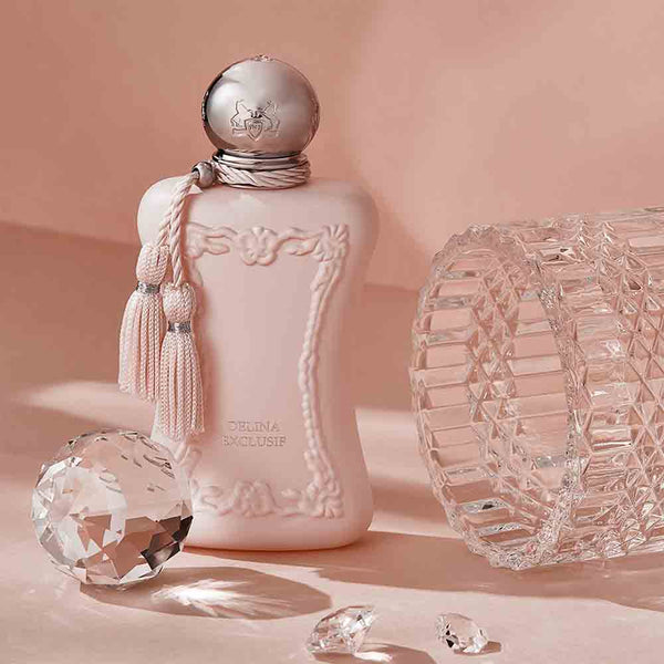 Delina Exclusif by Parfums de Marly, a sensual feminine scent of Turkish rose.